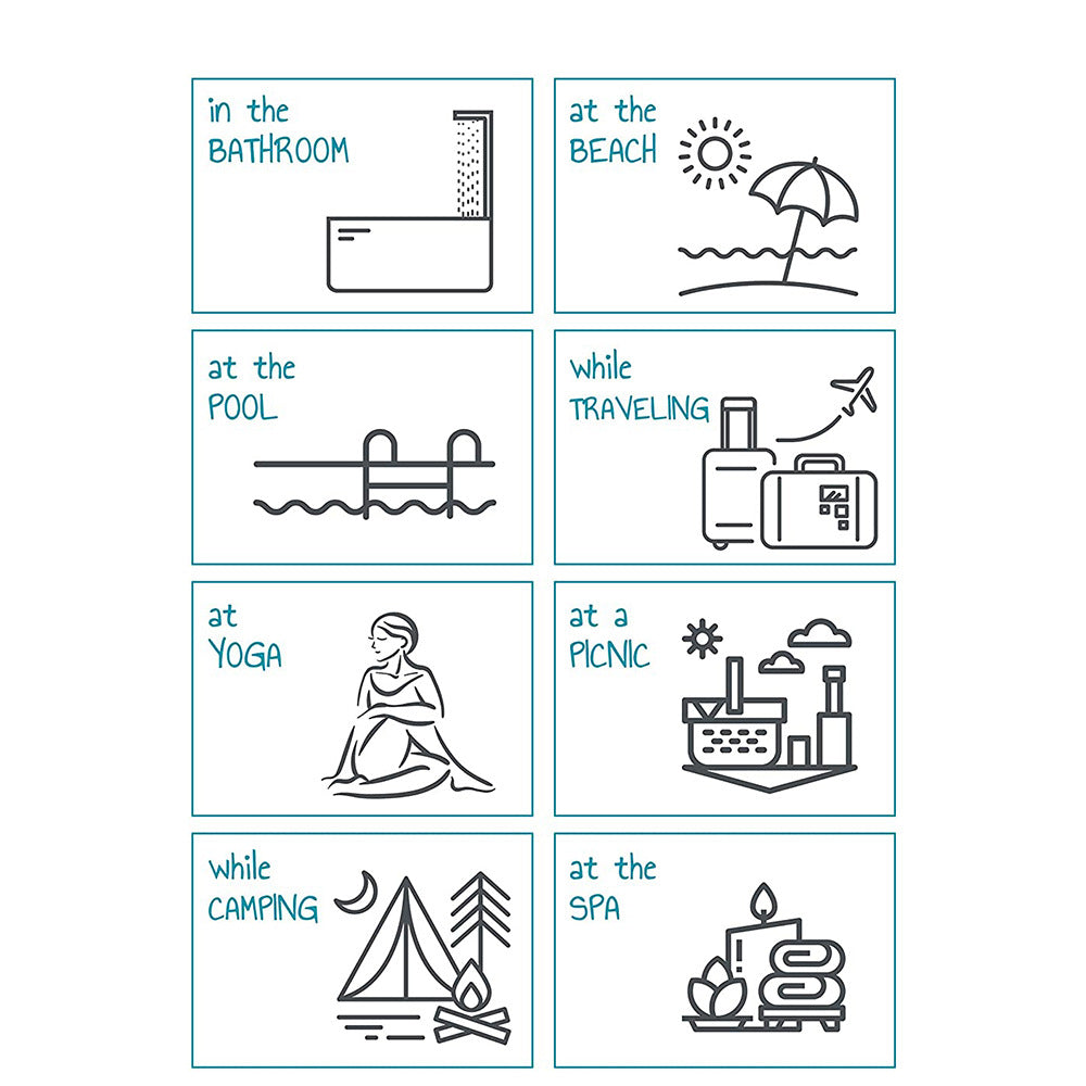 Drawstring Tote Bag | Nylon | Chic Lightweight | Multi-Pocket Casual | Blue