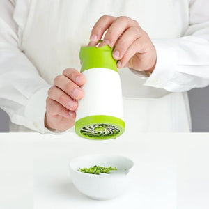 Herb Grinder & Spice Mill | 2PCS | Manual Rotary | Stainless Steel Blades | Green & White