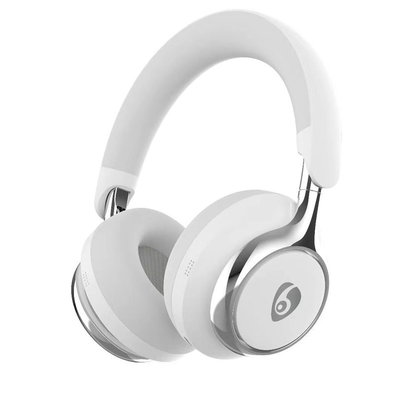 Wireless ANC Headphones | White | Bluetooth 5.4 | 32H Playtime | Foldable Over-Ear