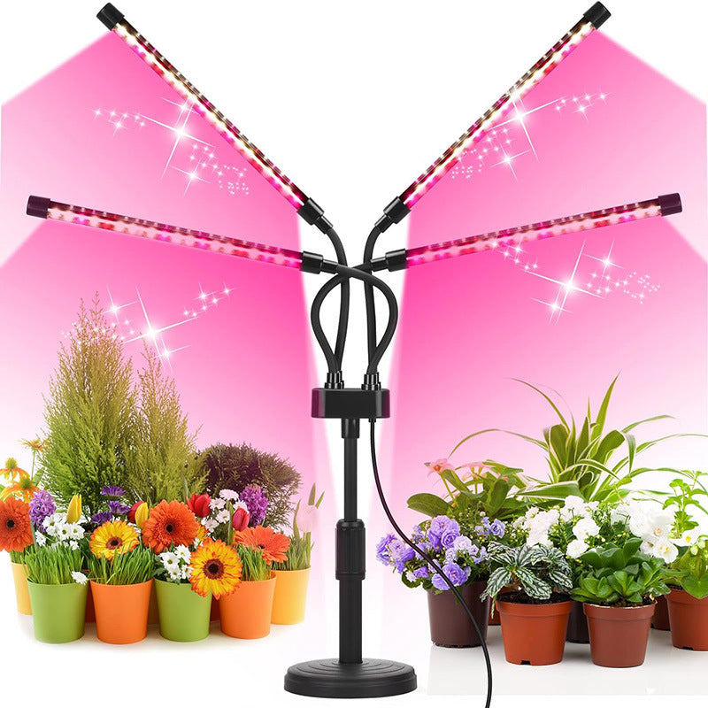 LED Grow Light | 5-Head | Adjustable Full Spectrum | Desktop Plant Lamp | USB Powered | Black