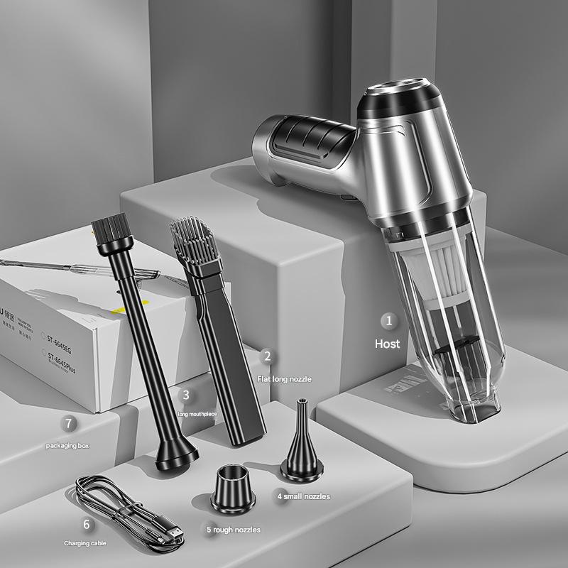 Cordless Handheld Vacuum Cleaner 3-in-1 | 12000Pa Suction & Air Duster Blower | Black & Green