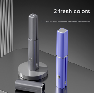 Cordless Hair Straightener | Compact 2-in-1 Flat Iron | USB-C Rechargeable | Purple