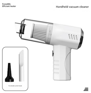Cordless Handheld Vacuum & Air Blower 2-in-1 | Portable Lightweight Cleaner for Car, Home & Pet Hair | White