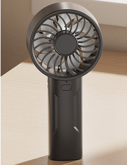 Mini USB Fan | Black | Portable | Rechargeable | Quiet Cooling for Desk or Travel