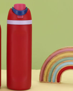 Insulated Water Bottle 32oz | 304 Stainless Steel | Dual-Drink Pop-Up Lid | Red