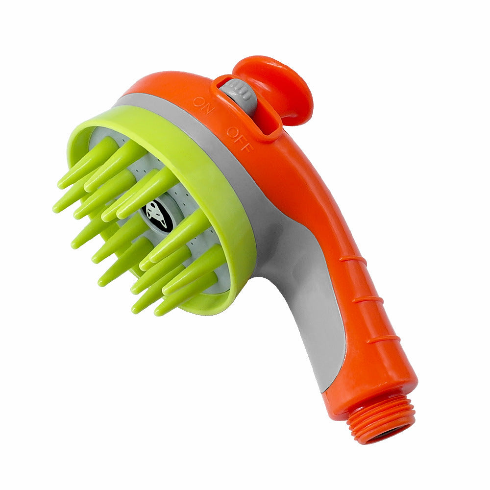 Pet Showerhead | Ultimate Pressure-Boost Spray | Foamer Attachment | Orange