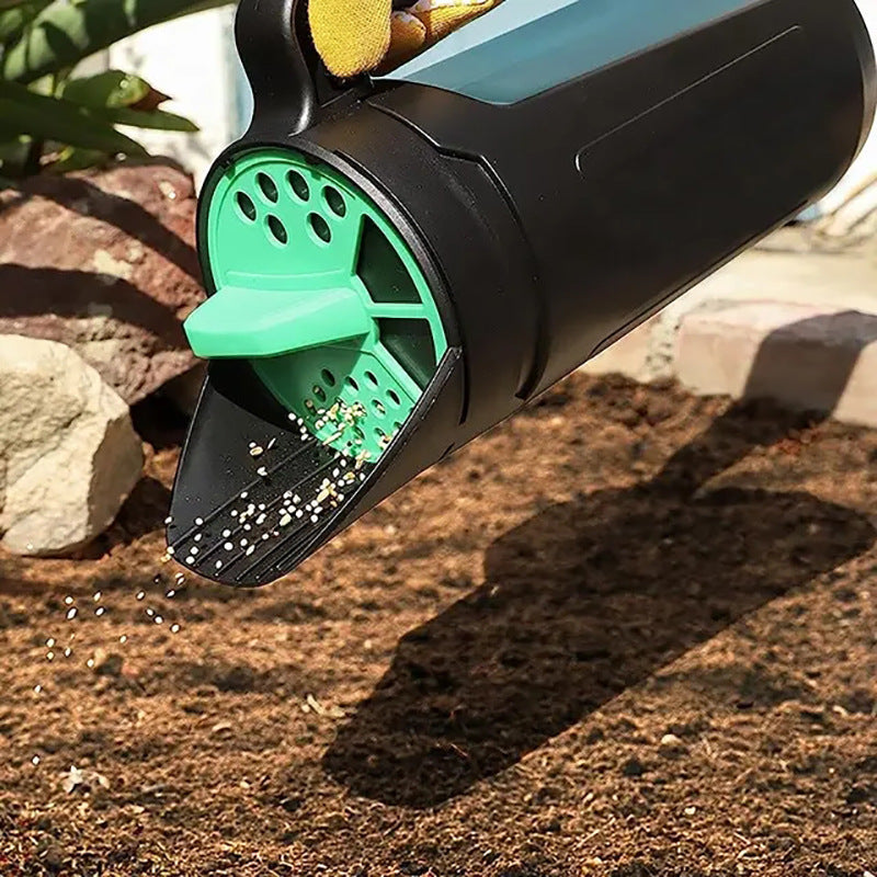 Garden Seeder | Premium Versatile Seed & Salt Spreader | Green & Black