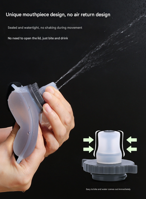 Wearable Hydration Flask 2PC | Ergonomic Hands-Free Wrist Water Bottle for Running & Sports | Transparent