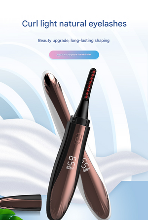 Electric Heated Eyelash Curler | 4 Temp Settings | LED Display | USB-C Rechargeable | Black