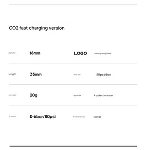 CO2 Bike Tire Inflator | Portable | Quick Inflation Nozzle | Road & Mountain Bikes | Red