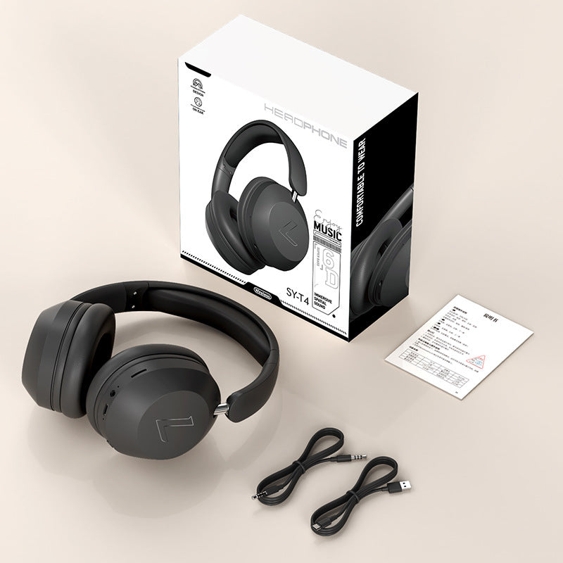 Wireless Music Headset | SY-T4 | Over-Ear | Long Battery Life | Universal Compatibility | Black