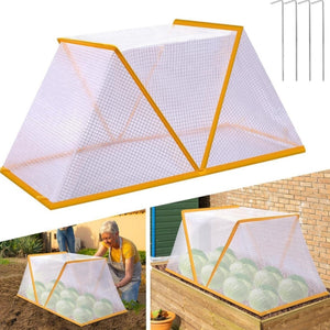 Foldable Raised Garden Bed Cover | 3 Piece Set | Veggie Protector | 80x34x35cm | White
