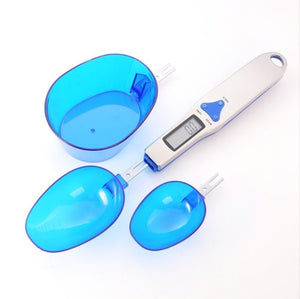 Digital Spoon Scale | High Precision | 3 Measuring Heads | 300g Capacity | Blue
