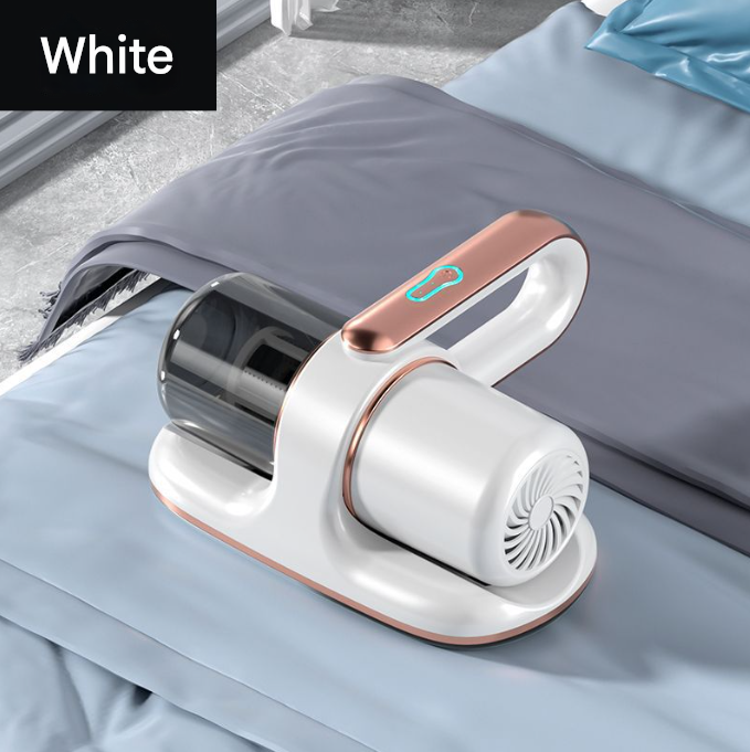Cordless UV-C Dust Mite Vacuum | Powerful 13000Pa Handheld Cleaner with HEPA Filtration | White