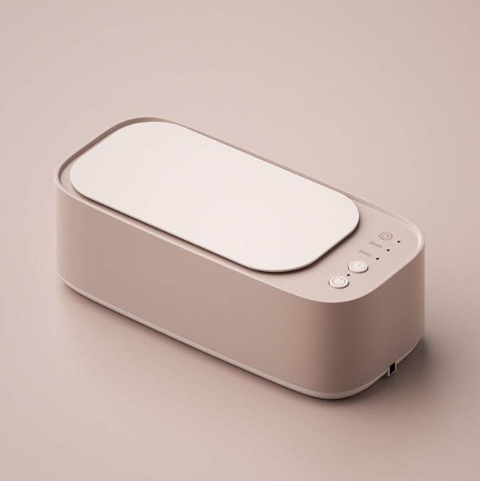 Portable Ultrasonic Cleaner | 45kHz Professional High-Frequency Cleaning Machine | Jewellery, Glasses & Makeup Brushes | Pink