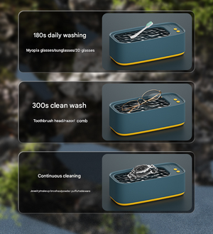 Portable Ultrasonic Cleaner | 45kHz Professional High-Frequency Cleaning Machine | Jewellery, Glasses & Makeup Brushes | Pink