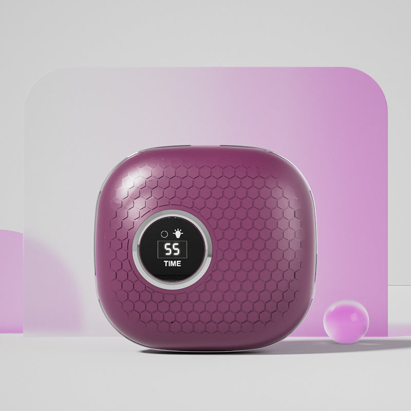 Ultrasonic Contact Lens Cleaner | Portable Automatic Electric Cleaning Case with LED Makeup Mirror | USB Rechargeable | Purple