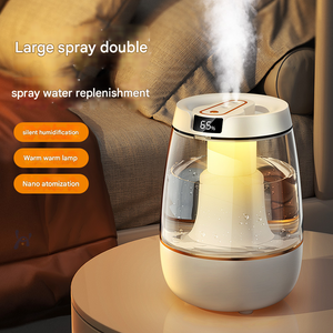 Smart Cool Mist Humidifier 3.5L | Dual Nozzle & Digital Display | Ultra-Quiet Air Purifier | White