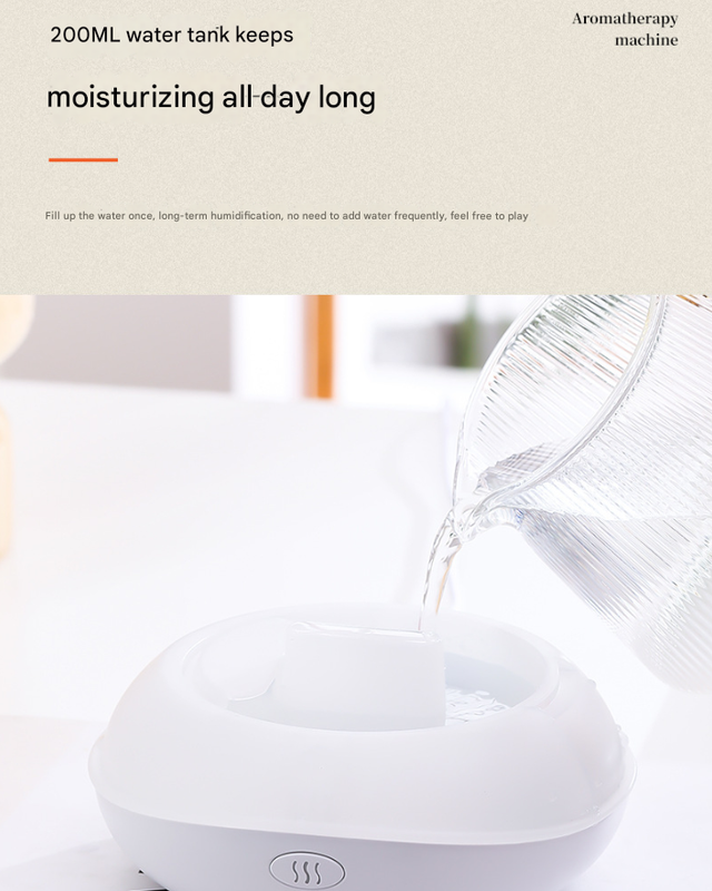 USB Aromatherapy Diffuser | Mini Flame Projection Humidifier | Portable for Home & Car | Black