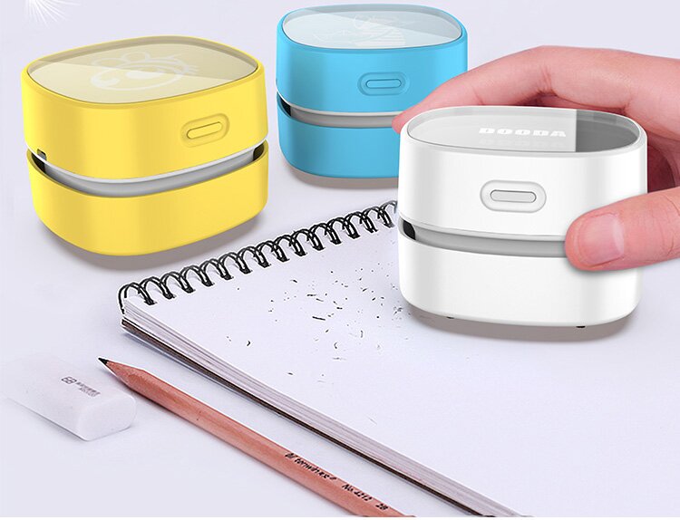 Mini Desktop Vacuum | Rechargeable Cordless | Desk, Keyboard, Crumb & Dust Cleaner | Green
