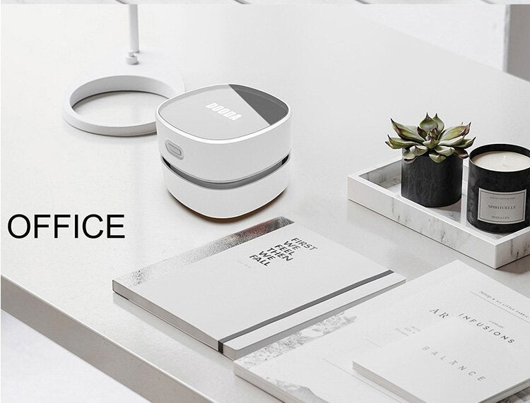 Mini Desktop Vacuum | Rechargeable Cordless | Desk, Keyboard, Crumb & Dust Cleaner | Green