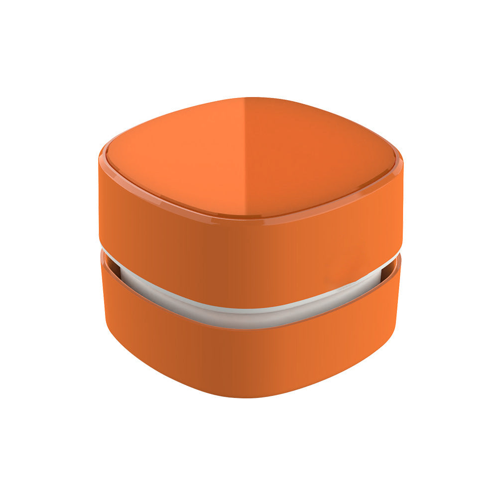 Mini Desktop Vacuum | Rechargeable Cordless | Desk, Keyboard, Crumb & Dust Cleaner | Orange