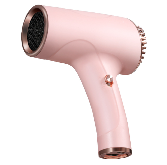 Cordless Hair Dryer | Ultra-Lightweight Ionic | USB Rechargeable | Cool Air Mode | Pink Finish