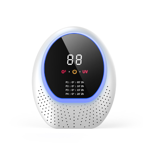 Ozone & UV-C Air Purifier | Rechargeable with Remote | Portable Odour Eliminator | White