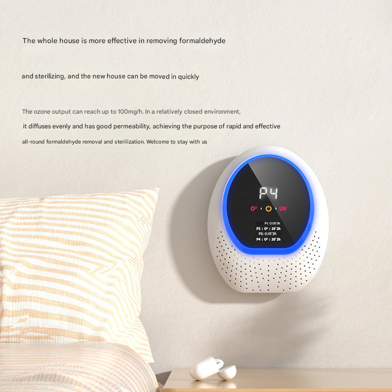 Ozone & UV-C Air Purifier | Rechargeable with Remote | Portable Odour Eliminator | White