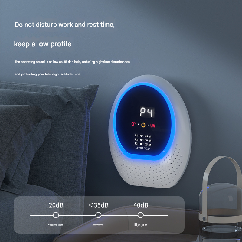 Ozone & UV-C Air Purifier | Rechargeable with Remote | Portable Odour Eliminator | White