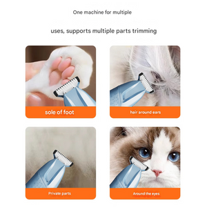 Precision Pet Paw Trimmer | Waterproof & Rechargeable Grooming Clipper | Dog & Cat Paws, Eyes & Ears | Purple