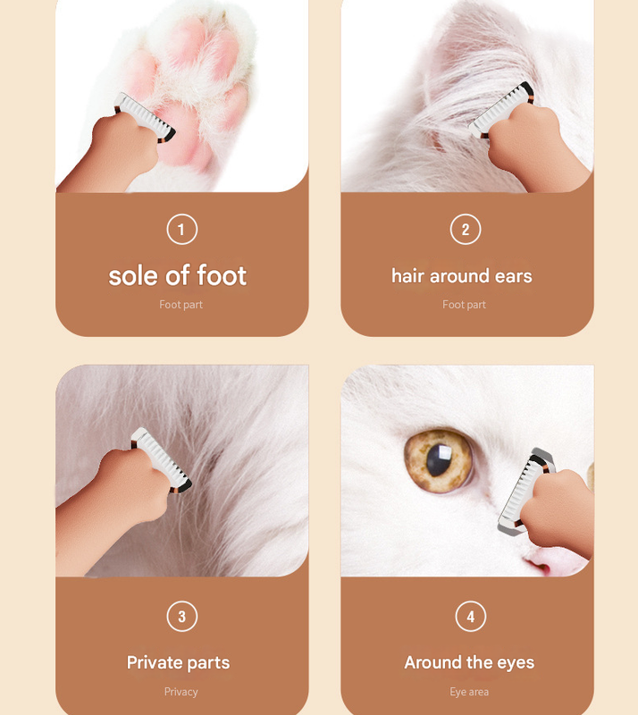 Precision Pet Paw Trimmer | Waterproof & Rechargeable Grooming Clipper | Dog & Cat Paws, Eyes & Ears | White