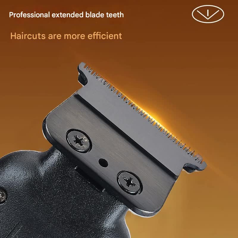 Professional Cordless Hair Clipper | Magnetic Motor 9900RPM | LCD Display & Dual Charging | Black