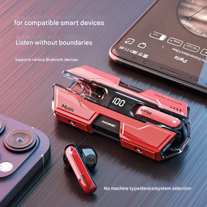 TWS Gaming Earbuds | Bluetooth 5.3 | Low Latency | Hi-Fi Surround Sound | LED Display | Black