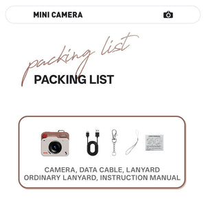 Mini Retro Keychain Camera | 48MP Photos | 1080P HD Video | Built-in Filters & Flash | Khaki Brown