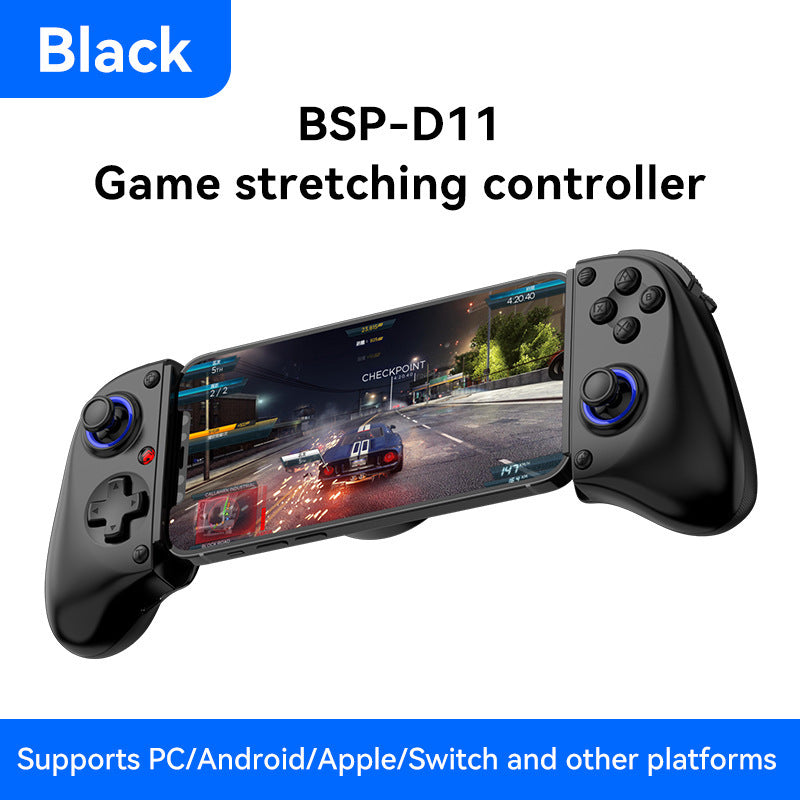 Telescopic Gaming Controller | Multi-Platform | Hall Triggers & 3D Joysticks | Macro Programming | White