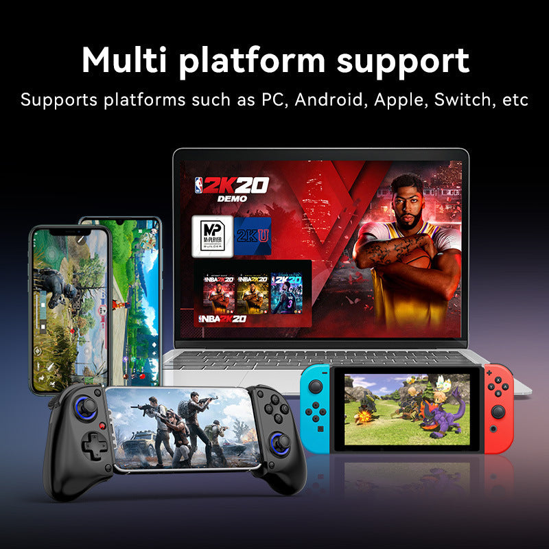 Telescopic Gaming Controller | Multi-Platform | Hall Triggers & 3D Joysticks | Macro Programming | Black with Radiator