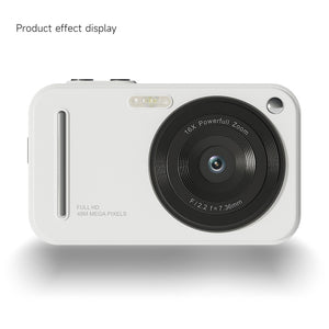 Digital Camera 48MP | 16x Zoom & Autofocus | Full HD Vlogging Camera | White