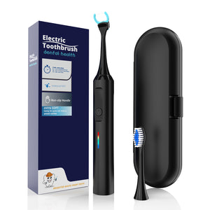 Sonic Toothbrush & Power Flosser Kit 2-in-1 | 3 Modes | IPX7 Waterproof | Travel Case | Black + 50 Floss Heads