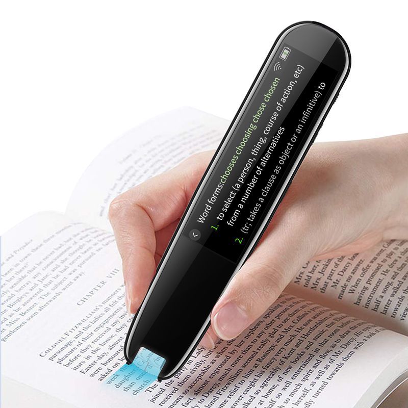 AI Translator Pen | 112+ Languages | Offline Mode | HD Touchscreen & Dictionary | Black