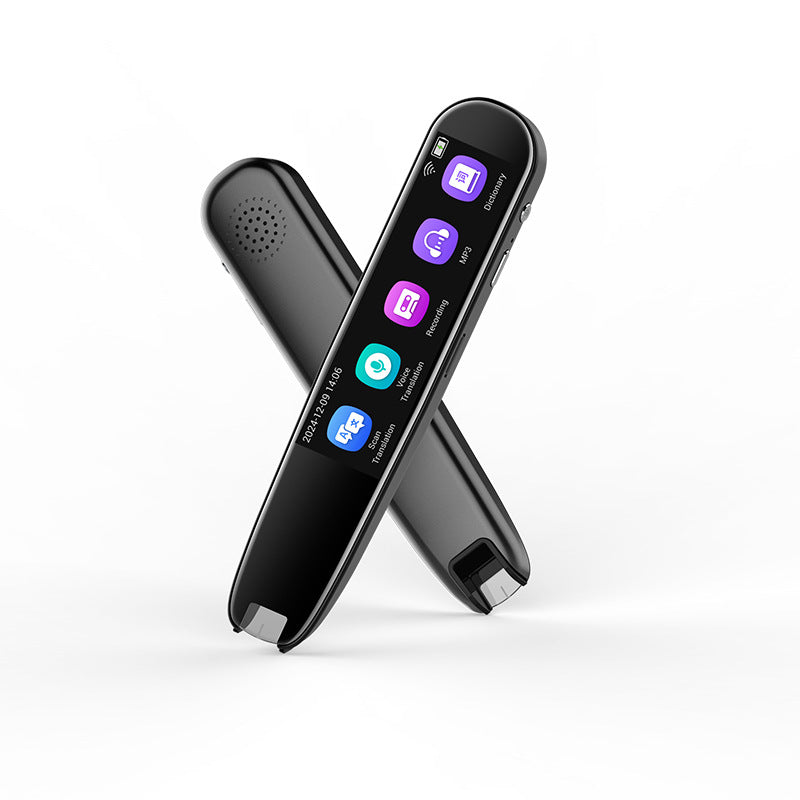 AI Translator Pen | 112+ Languages | Offline Mode | HD Touchscreen & Dictionary | Black