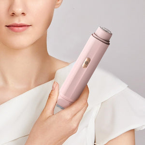 Women's Electric Body Shaver & Facial Trimmer 2-in-1 | IPX7 Waterproof | Dual Head with Ceramic Blades | USB Rechargeable | White