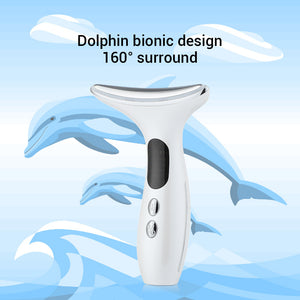 Neck & Face Beauty Device 4-in-1 | LED Light Therapy, EMS Lifting & Anti-Wrinkle Massager | Gradient Finish