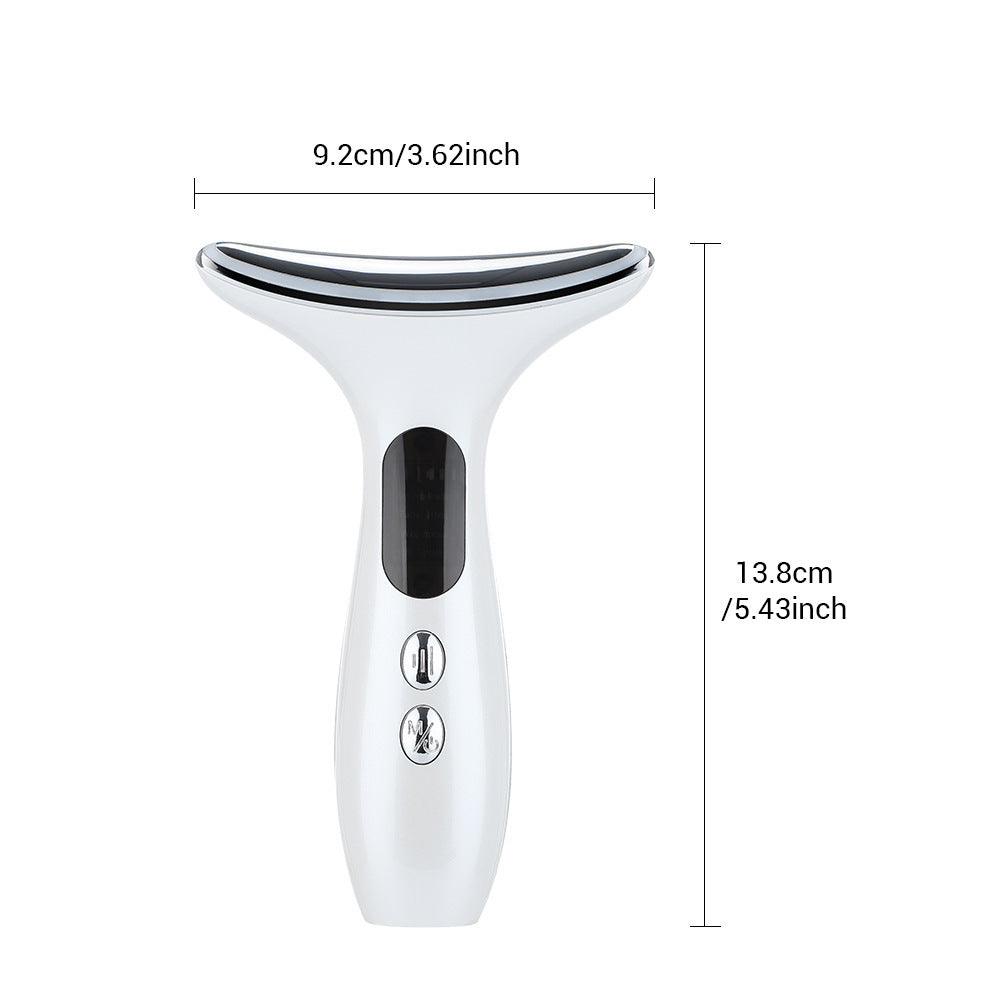 Neck & Face Beauty Device 4-in-1 | LED Light Therapy, EMS Lifting & Anti-Wrinkle Massager | Gradient Finish