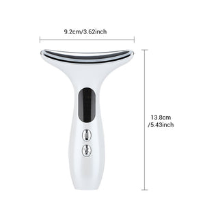 Neck & Face Beauty Device 4-in-1 | LED Light Therapy, EMS Lifting & Anti-Wrinkle Massager | Gradient Finish
