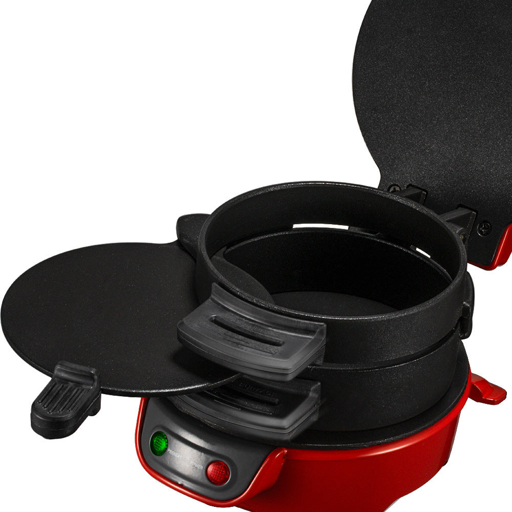 Sandwich & Burger Maker | Quick Multi-Layer Cooker with Egg Plate | Red