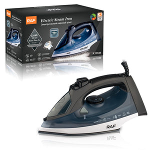 Electric Steam Iron 2200W | Ceramic Soleplate | Vertical Steam Function | Blue