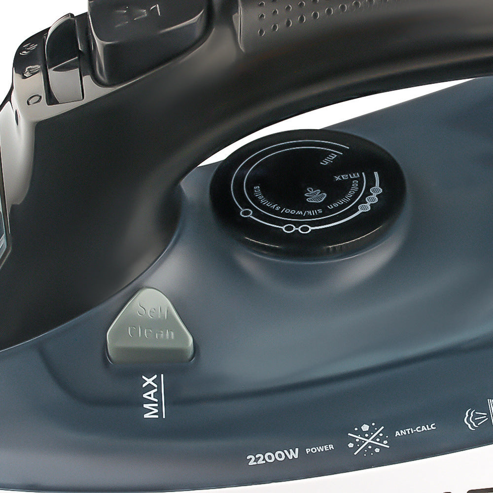Electric Steam Iron 2200W | Ceramic Soleplate | Vertical Steam Function | Blue