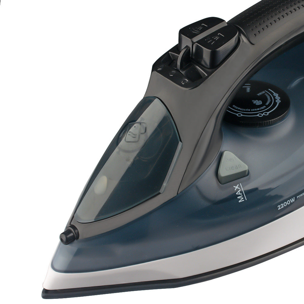 Electric Steam Iron 2200W | Ceramic Soleplate | Vertical Steam Function | Blue
