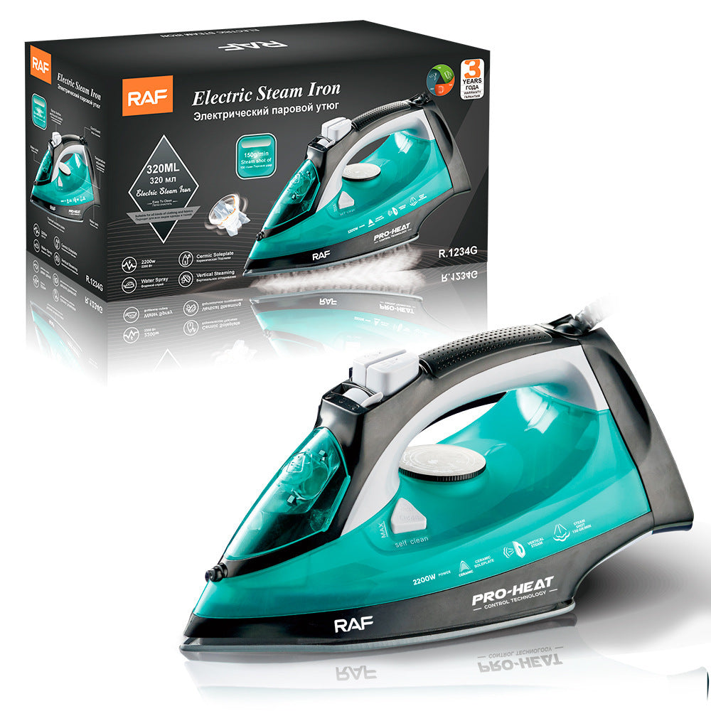 Steam Iron 2200W | Ceramic Soleplate with Vertical Steam Function | Green